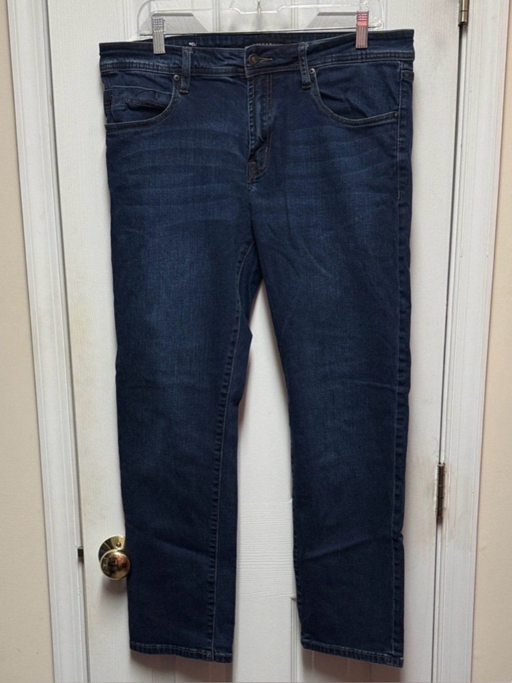 Liverpool Women's Straight Leg Dark Wash Denim Jeans Size 34 L-XL